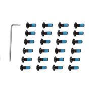 24 Pcs Bicycle Disc Brake Bolts M5x10mm MTB Rotor Bolts Black Bicycle Rotor Screws Disc Rotor Bolts with 1 Pcs T25 Torx Wrench L for Road Bike Mountain Bike