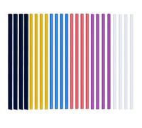 24 PCS Binding Bars Slide Grip Plastic Spine Bars A4 Slide Binders Durable Document Binder for Report Covers for Office, School, and Study Use(6 Colors,1 cm)