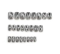 24 Pcs Black Full Covers Gradients Stick on Nails Glittering False Square Press on Flame Artificial