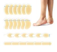 24 Pcs Blister Gel Guard, Blister Plasters Invisible Hydrocolloid Gel, Waterproof Blister Protector Feet Blister Cushion Plaster, for Fingers Toes Forefoot Heel Protector, 4 Sizes
