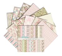 24 Pcs Boho Pattern Paper 24 Designs Scrapbook Paper Double Sided Colorful Decorative Craft Papers for DIY Art Card Making Scrapbook Photo Frame Decor Gift Decoration (G)