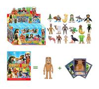 24 Pcs Brainrot Animals Mini Figures Set Tung Tung Tung Sahur Figure Q Ver. Model Tralalelo Tralala Action Figures Home Decor Gift 3.5-4 Inches