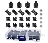 24 Pcs Camera Screw Adapters with Organized Box, 1/4 to 1/4 and 1/4 to 3/8 Tripod Mount Converter Set for Camera Mount, Monopod, Ballhead, Flash Light Stand