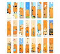 24 Pcs Capybara Paper Bookmarks Cute Unique Reading Markers for Women