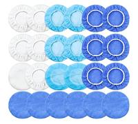 24 Pcs Car Buffing Pads, Microfiber Polishing Pad Bonnets for for Orbital Buffer Polisher, Buffer Waxers Bonnet Set 5 to 6 inch polisher attachment