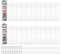 24 PCS Car Diecast Display Case Toy Car Sleeve Match-Box Packaged Cars Storage, 42.5x11.2 cm Display Case Wall Mount Car Storage Organizer Display Shelf Rack Clear Holds Up to 200 Cars for Collectors