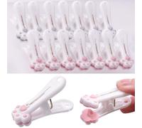 24 Pcs Cat Claw Laundry Clip Windproof Sock Clips Clothespins Clothes Hangers Heavy Duty Hook Food Clips Peg Clothes Pins Sock Fixing Clips Socks Clamp Dry Clothes Clothing
