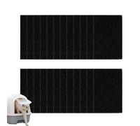 24 Pcs Cat Litter Filter Replacement, Activated Carbon Filter Cat Litter Tray Cats Litters Box and Pans Accessories, Carbon Filters Applicable to Cats Litters Tray Odor Control
