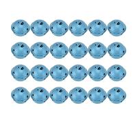 24 Pcs Christmas Bells, 40mm Iron Paint Hollow Five Pointed Star Christmas Tree Decoration, Christmas Frosted Bell Ornaments (LD40D11)