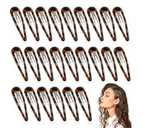 24 PCS Classic Tortoise Snap Hair Clip Non Slip No Slip Hair Barrettes for Women Girls Various Fine and Thick Hair DIY Hairstyling Accessories