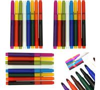 24 Pcs Colour-Changing Magic Pens - Kids Washable Felt Tip Markers, Colour Swap Fibre Pens for Drawing, Journals, School & Crafts - Art Supplies - Pack of 3