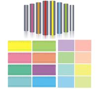 24 Pcs Coloured Dyslexia Overlay in 3 Sizes Highlight Strips Visual Stress Relief Tools for Adhd Irlens Syndrome Reduce Visual Stress