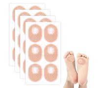 24 Pcs Corn Pads for Feet, Soft Felt Callus Pads, Self-Adhesive Oval Foot Pads for Pain Relief from Calluses, Corns & Blisters, Corn Cushions for Feet, Anti-Friction Insoles for Bottom of Foot & Heel