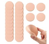 24 Pcs Cosmetic Makeup Sponges,Round Flat Face Paint Sponges for Washing Face，Makeup Foundation Concealer Blending