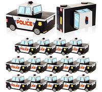 24 Pcs Cute Patrol Car Police Party Favor Treat Boxes Cop Theme Treat Container Paper Candy Cookie Boxes Police Party Decorations for Birthday Celebrations Baby Shower Supplies