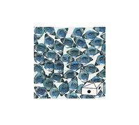 24 pcs DIAMONDUO glass two-hole beads rhombus gemduo 5 x 8 mm, Prismatic Stormy Seas