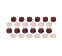 24 Pcs Draughts Checkers, Wooden Backgammon Pieces, for Chess Learning Camping
