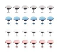 24 Pcs Duvet Clips, Duvet Clips to Keep in Place, Quilt Cover Pins for Stop Moving Inside Cover for Blanket Bed Sheet Curtain Socks Mattress Covers(White Blue Pink Gray)