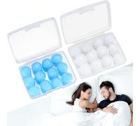 24 Pcs Earplugs for Sleeping Noise Cancelling, Soft Silicone Ear Plugs for Sleep, Reusable Noise Cancelling Earbuds Earplugs for Snoring, Studying, Work, Travel, Airplanes, Sleeping