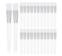 24 Pcs Facial Mask Brushes for Cosmetic Makeup Soft Hair Facial Mud Mask Applicator Transparent Face Mask Brush Multifunctional Beauty Tool for Facial Mask Body Lotion or Mixed Mask