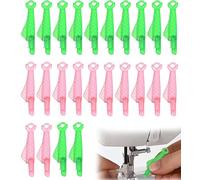 24 Pcs Fish Mouth Sewing Machine Needle Threader, Needle Threaders for Hand Sewing, Simple Needle Threader, Quick Sewing Machine Loop Needle Threaders Tool for DIY Sewing Craft