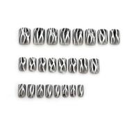 24 Pcs Flame False Nail Square Press On Nail Glittering Stick On Nail