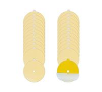 24 Pcs Flea Trap Refill Discs 5.4" Replacement Glue Boards with Hole for Flea Traps for Inside Your Home, Sticky Pads for Fleas, Bugs, Flies, Mosquitos, etc