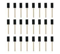 24 Pcs Foam Brush,1 Inch Foam Brush Set, Paint Brushes, Suitable for Painting Staining Varnishes Cleaning and DIY Craft Project (Black)