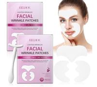 24 Pcs Forehead Wrinkle Patches,Wrinkle Patches with 1 Massage Stick,Silicone Anti Wrinkle Patches,Facial Patches Reusable Line Remover Patches,Forehead Lines Remover,Facial Wrinkle Patches for Women