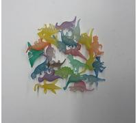 24 PCS Glow in the Dark Dinosaurs, Mini Dinosaur Figures, Miniature Plastic Dino Figures for Gifts, Prizes, Easter Egg Basket Fillers, Goodie Bags Stuffers, Cupcake Toppers, Birthday Party Supplies