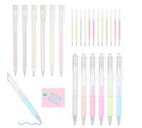 24 Pcs Glue Pen Quick Drying Ballpoint Fine Tip Colored Glue Pens Precision Liquid Adhesive for Crafting Scrapbook Card Handmade Stationery DIY Crafts