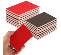 24 Pcs Grit Sanding Sponge Set, 180-3000 Grit Foam Filled Sanding Pads, Wet and Dry Sandpapers Sheets Blocks, Sand Paper Pack for Metal Walls Wood Furniture Polishing(12 Grit)