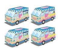 24 Pcs Ice Cream Automobile Design Boxes, Perfect for Themed Parties, Birthdays, and Gift Giving,Creative & Fun Packaging Solution for Presents, Party Favors, and Decorations