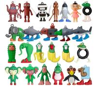 24 Pcs Italian Brainrot Action Figures Set Figures Toys 3D Action Collectible Figures Creative Desk Home Decorations, Christmas Surprise Gifts for Kids Friends