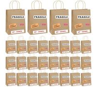 24 Pcs Jungle Party Favor Bags DIY Reptile Party Goodie Bags with Handles Safari Animal Gift Bags for Birthday Paper Wildlife Goodie Bag for Animal Themed Birthday Party Supplies