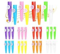 24 Pcs Kazoos Musical Instruments, Multipack Kazoo Game, Plastic Musical Kazoos, Good Companion for Guitar, Ukulele, Violin And Keyboard for Gift Prize and Party Favors