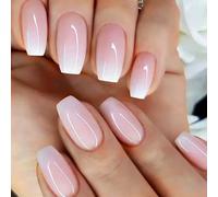 24 Pcs Kiss French Tip Nails, Stick on False Nails for Daily Wear
