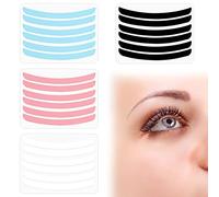 24 Pcs Lash Lift Ribbon Kit, Reusable Lash Lift Pads Lash Lift Tool, Soft Pads Silicone Perm Ribbon Eyelash Lifting Compensator, Eyelash Tapes Makeup Beauty Tool for Eyelashes Lifting (4 Colors)