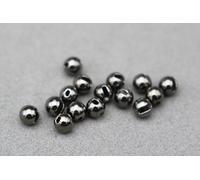24 Pcs/Lot 4 Colors 3.3mm Nice-Designed Slotted Tungsten Beads Fly Tying Beads Materials (Black)