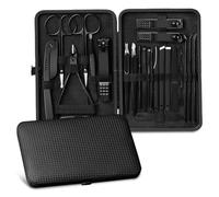 24 Pcs Manicure Set, Nail Care Kit, Nail Clipper Set, Nail Clippers Set for Men, Mens Manicure Set, Mens Nail Grooming Kit, Portable Care Kit for Travel or Home, Travel Gift