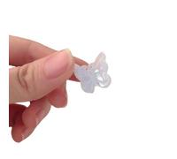 24 Pcs Mini Butterfly Hair Clips Small Hair Claw Clips Sparkly Colorful Hair Accessories Hair Styling Accessories for Girls and Women(Pearl)