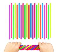 24 Pcs Monkey Noodles,Monkey Noodles Fidget Toy,Stretchy Fidget noodles,Hand Knit Rope Stretchy String Sensory Toys,Suitable For People Who Need To Relax And Relieve Anxiety,It Can Help You Relax