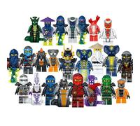 24 Pcs Ninjago Lego Mini Figures Master Building Blocks Toys Collection Display Tabletop Toy for Kids Adult