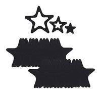 24 Pcs Non-Slip Star Bath Stickers, Self-Adhesive Removable Shower Stickers, Suitable for Bathroom, Shower, Floor, Ladders, Stairs, Swimming Pool (Black)
