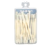 24 Pcs Nose Hair Trimmer, 360 Degree Rotating Double Head Nose Hair Plucker, Deep Cleaning Nasal Plucker Tweezers Cutter