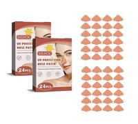 24 Pcs Nose Patch, Sun Protection Nose Patch Outdoor Sunblock Nose Guards, UV Nose Protection Cover for Men Women Exposure Tanning Outdoor Sports Accessories (2 Pcs)