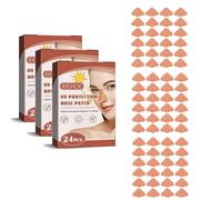 24 Pcs Nose Patch, Sun Protection Nose Patch Outdoor Sunblock Nose Guards, UV Nose Protection Cover for Men Women Exposure Tanning Outdoor Sports Accessories (3 Pcs)