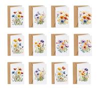 24 PCS Notelets and Envelopes Sets, Wedding Invitations, Birthday Greetings, Business Correspondence, Personal Messages, Professional Stationery Collection (12 Cards & 12 Envelopes)