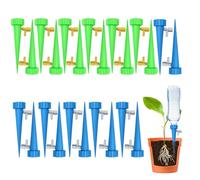 24 Pcs Plant Feeders Drip Water, Self Watering System, Automatic Plant Waterer for Indoor Plants, Drip Feeders for Indoor Plants, Plant Watering Devices, Blue and Green (12 Each)