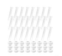 24 PCS Plastic Pool Joint Pins and Rubber Seals, Swimming Pool Connector Pins and Seals Replacement Parts Frame Support Connector Kit Compatible with Above Ground Pool Metal Frame 5.5/6cm(6cm)